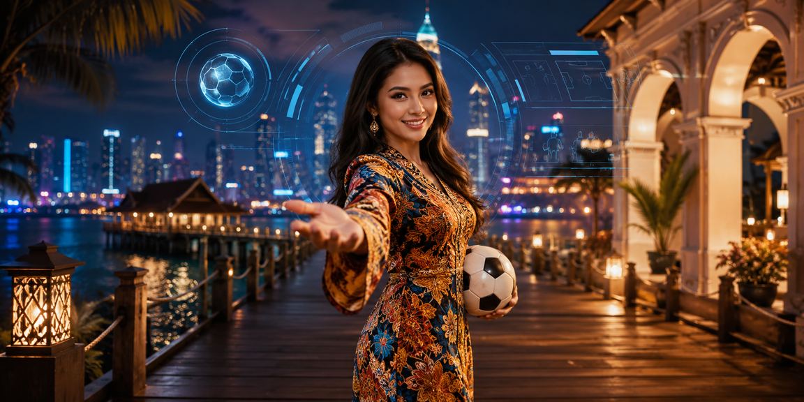 Pertaruhan bola sepak di Sabah dengan corak batik tradisional